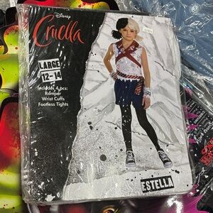Disney Cruella Estella Black and White Costume